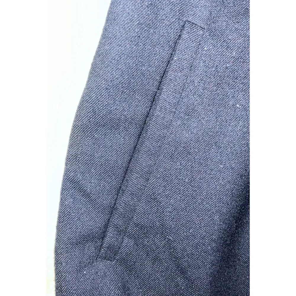 Talbots Vintage 80s Womens 14 100% Worsted Wool Lined USA Made Pants Skirt Navy - Picture 4 of 12